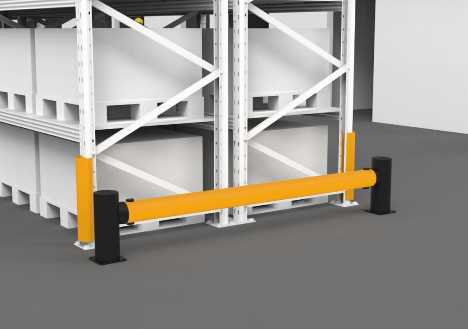 Warehouse Protective Flexible Barricades Polymer Guardrail