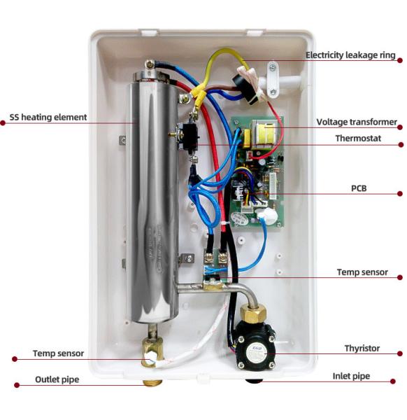 240V Electric Instant Hot Water Heater 7000W IPX4 Waterproof
