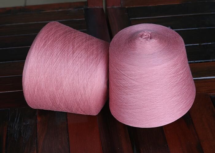 Compact Dyed Weaving Cotton Yarn On Cone , 32S 40S 100 Percent Cotton Yarn For Knitting