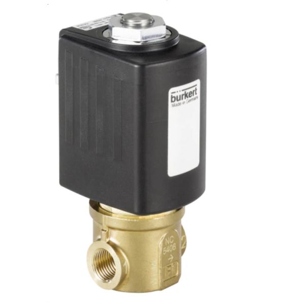 Burkert Type 5406 Piston Valve With 2/2 Way For Servo-Assisted Used As Solenoid Valve