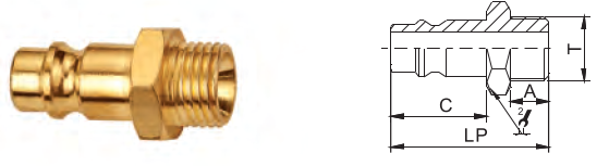 Semi автоматическое латунное быстрое соединение 1.0MPa совместимое с Rectus 25KA