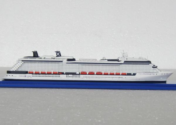 Scale 1:1200 Pretty 3d Ships Models , Solstice Class Celebrity Silhouette Cruise Ship Model