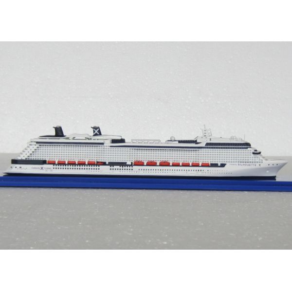 Scale 1:1200 Pretty 3d Ships Models , Solstice Class Celebrity Silhouette Cruise Ship Model