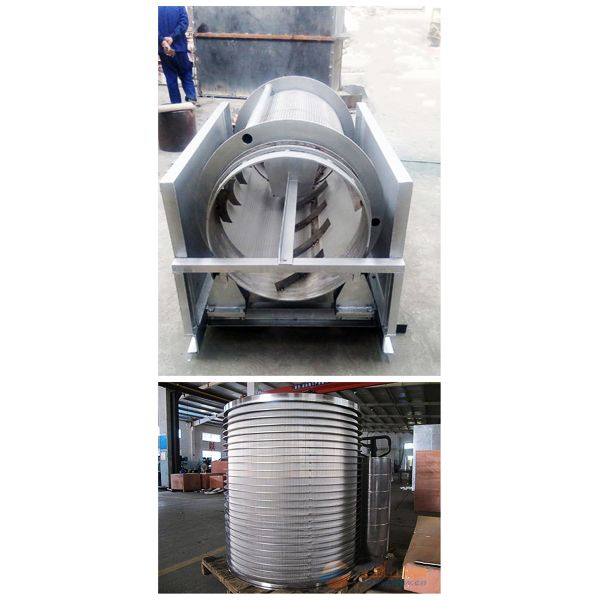 Máquina de filtración de agua de tambor rotativo con tamiz SS304 316 y microfiltro
