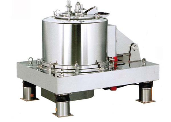 Centrifugador químico do centrifugador vertical da cesta da descarga da parte superior de PPTD para a extração do cânhamo e do álcool