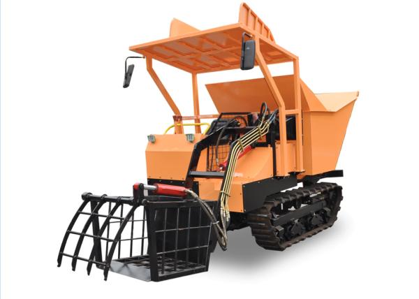 Safe Controls Rubber Track Dump Truck / Small Tracked Dumper Easy Maintenance with dump bed, tracked