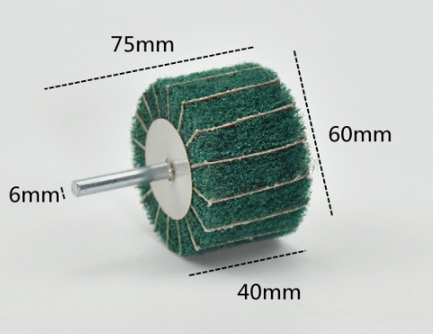 Green Shaft Grinding Flap Wheel Discs 20mm 25mm 30mm 40mm 50mm 60mm 80mm 100mm