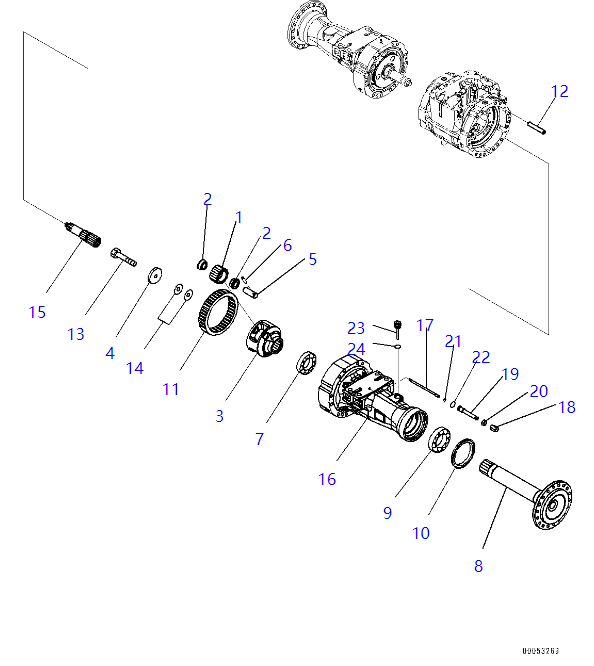 423-22-32662 4232232662 Carrier Excavator Final Drive Fit For KOMATSU WA380 WA380Z