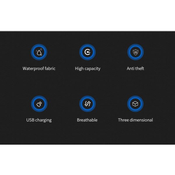 Nouveau sac portable chargeur USB anti-vol homme sac à dos imperméable sac à dos sac à dos pour hommes