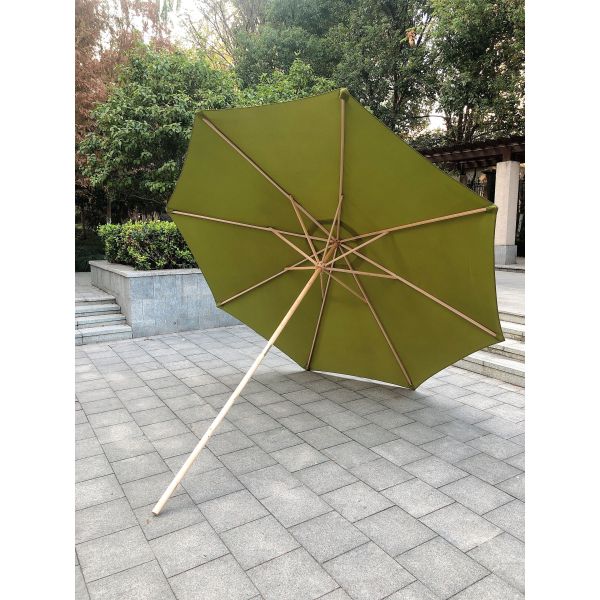 colorful fashion wooden garden umbrella for outdoor