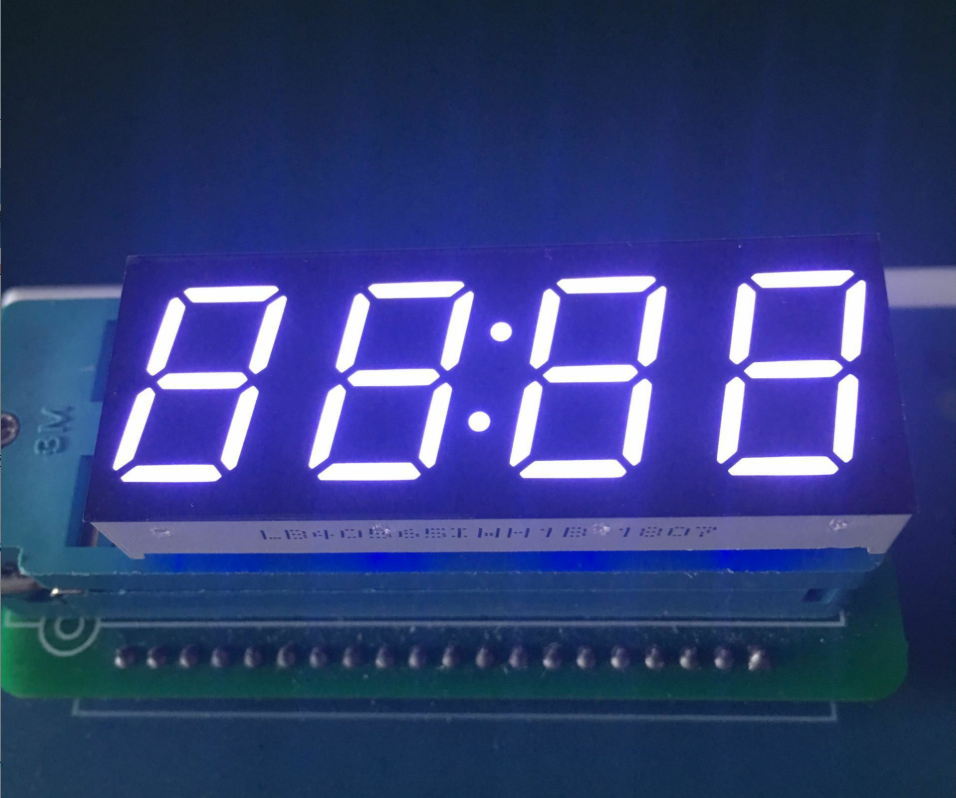 Ultra Bright White 0.56 Inch LED Clock Display Common Anode for Oven Timers and Instrument Panels