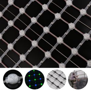 IP67 Outdoor Flexible LED Curtain Screen Manufacturer P100 Customized LED Mesh Curtain