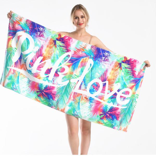 Customizable Size And Weight Luxury Beach Towels In 100% Cotton Velour Fabric