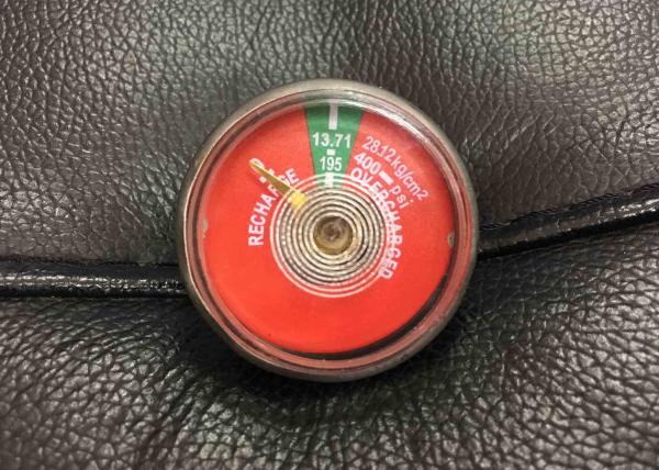 Brass / Stainless Steel Fire Extinguisher Gauge For Portable Fire Extinguisher
