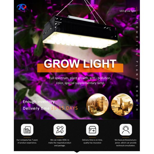 100w Внутренний 5x5 Растительный свет для внутренних садовых сочных растений SMD3030