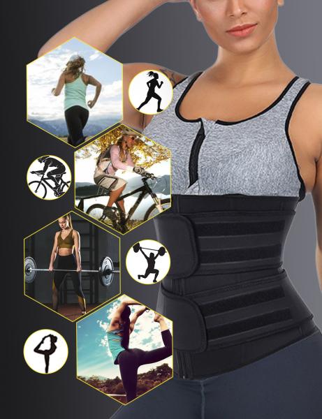 Regular Size Neoprene Waist Trainer Belt for Effective Fat Burning and Firm Control