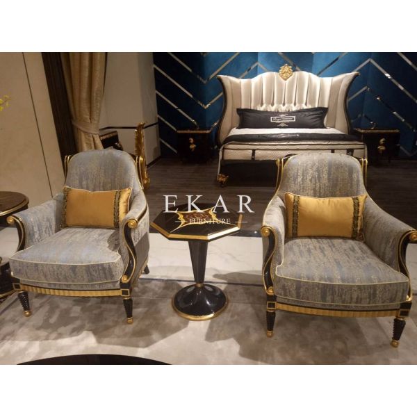 Upholstery 7 Seater Italian Fabric Leather Sofa Set