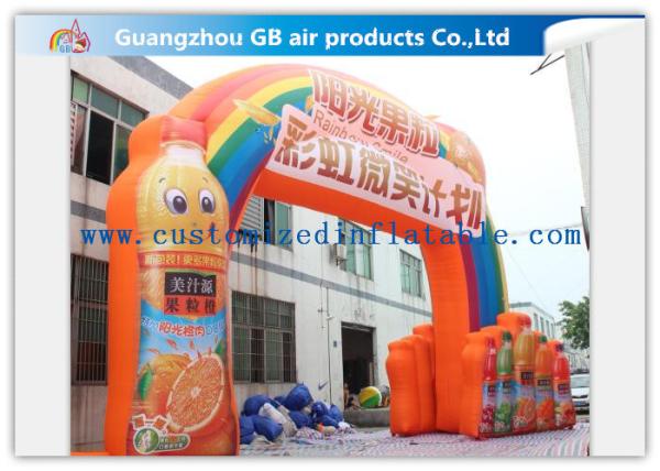 Trade Show Custom Inflatable Arch With High Temperature Heatseal 14m Span