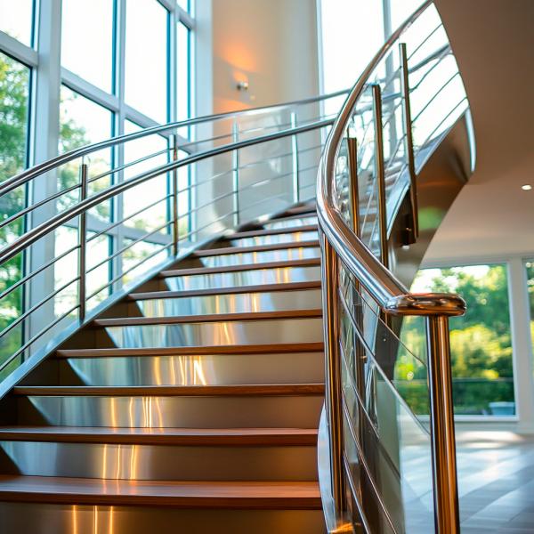 Industrial Strength Stainless Steel Handrails for Warehouses