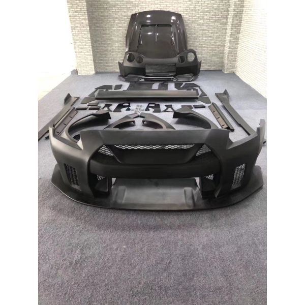 Hot 2022 Products GTR R35wide Bodyki Body Kit for Nissan GTR R35 Front and Rear Bumper Spoiler