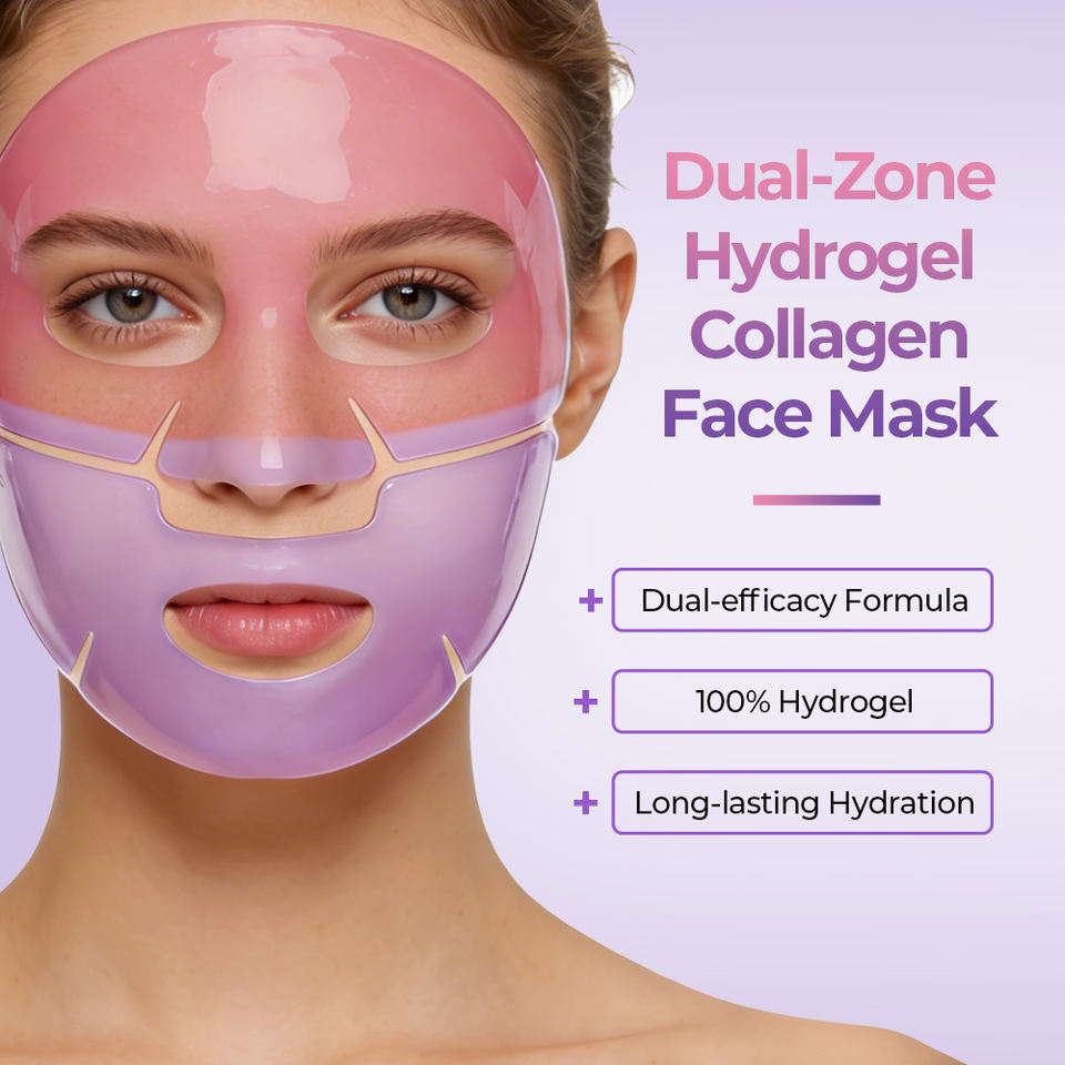 OEM ODM own brand two-color crystal collagen gel oily whitening and soothing facial mask nicotinamide salicylic acid beauty facial mask