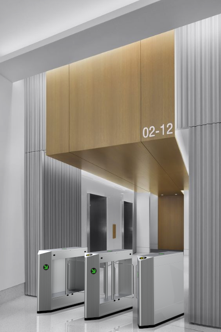 Swing Electronic Turnstile Gates Stainless Steel 304 Automatic Flap Barrier