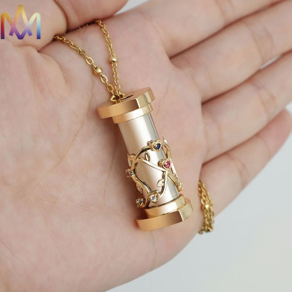 Ожерелье калейдоскопа мини женщин выгравированное привесное