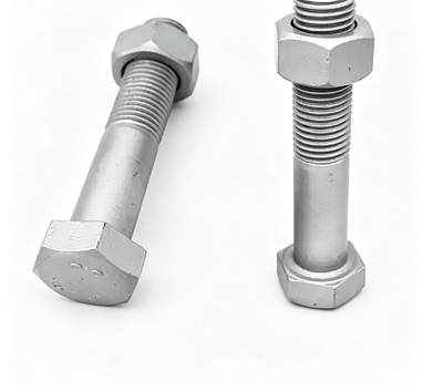 Hex Head Bolts and Nuts 100 Pieces Corrosion Resistant Fasteners with 45 Steel Material
