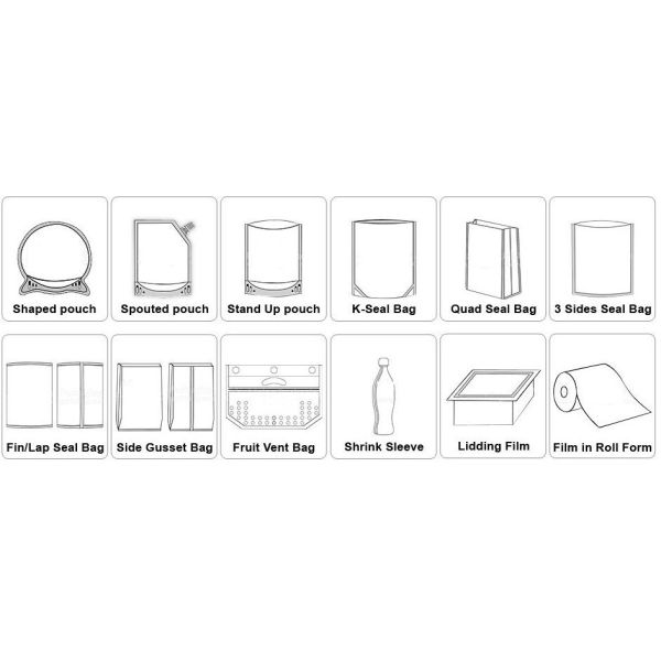 Heat Seal Baby Food Spout Pouch Packaging Beverage Bag 10 Colors Customized Size