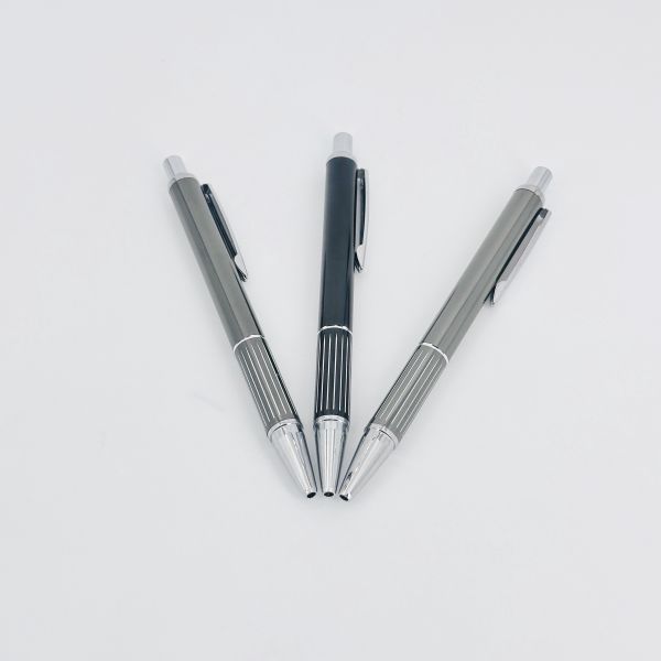 Bureau Papeterie stylo à bille en aluminium 1.0 mm à écriture fluide stylo à bille à logo personnalisé