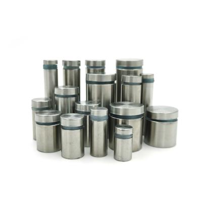 Оптовые продажи Bushed нержавеющий стеклянный тупик рельса декоративный знак зажимает держатель знака