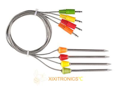 Meat cooking thermometer probe