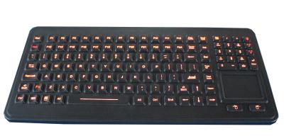 a borracha iluminada 120 chaves ruggedized o teclado com a almofada de toque selada