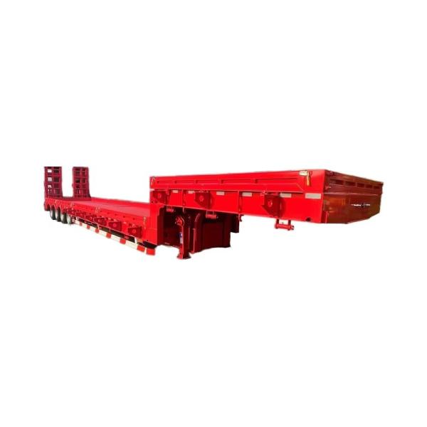 CIMC Latest Design Low Panel Flatbed Trailer with Air Suspension 12950x3000x1650mm