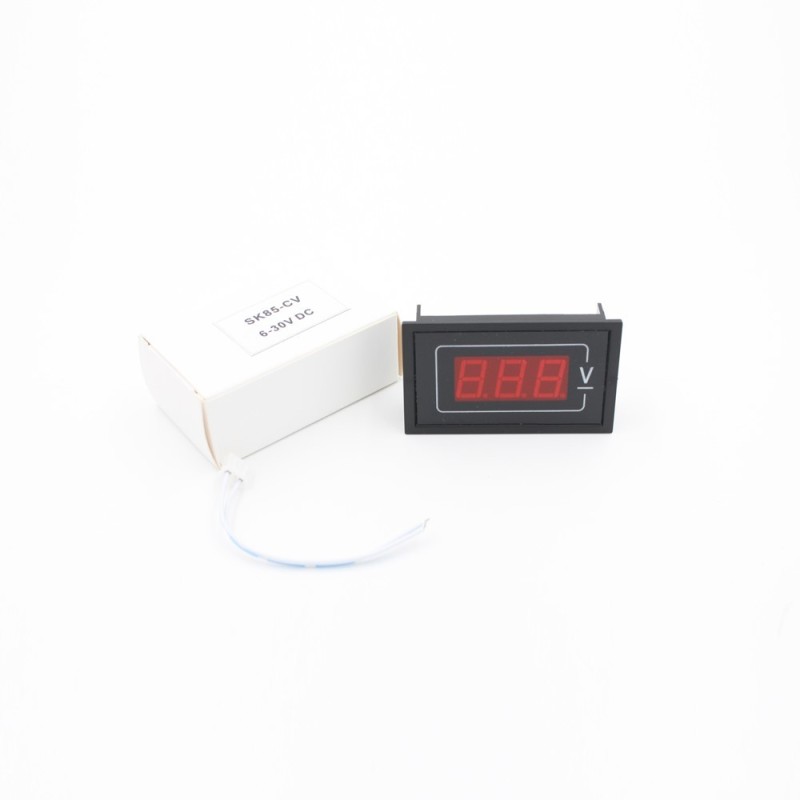 Mini Digital DC Voltmeter 6-30V Measurement Range LED Display Digital Voltage Meter
