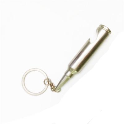 Cool innovative men gift box, die casting zinc alloy affordable gift, silver plating bullet bottle opener key ring