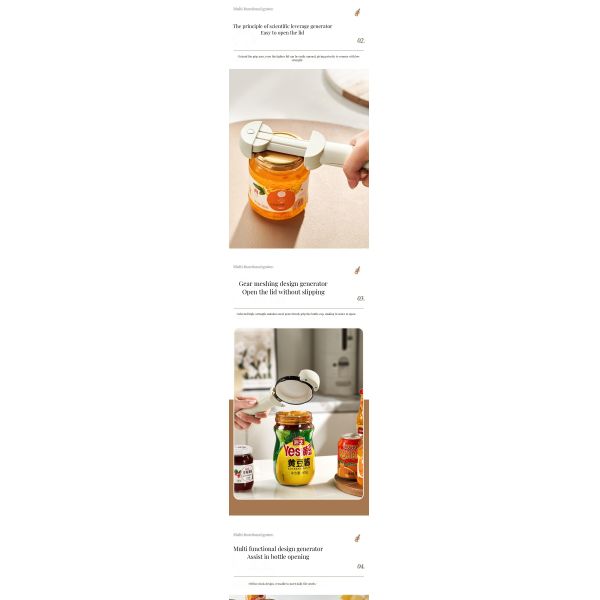 Multifunctional Magnetic Bottle Jar Opener for Wine Retractable Design User-Friendly