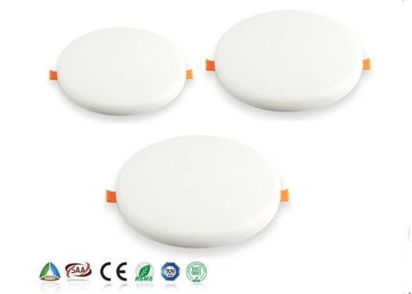 Round Plastic LED Slim Panel Light 18W 1800LM 80Ra Warm White ROHS