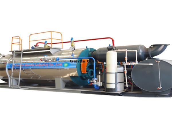 Automatic 1-20 Ton Horizontal Low Pressure Gas Fired Steam Boiler For Chemical Plant