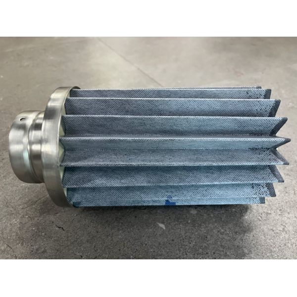 Replacement VOLKMANN 104045 Vacuum Conveyor Filter Element with 99% Efficiency and 0.01 Micron Porosity
