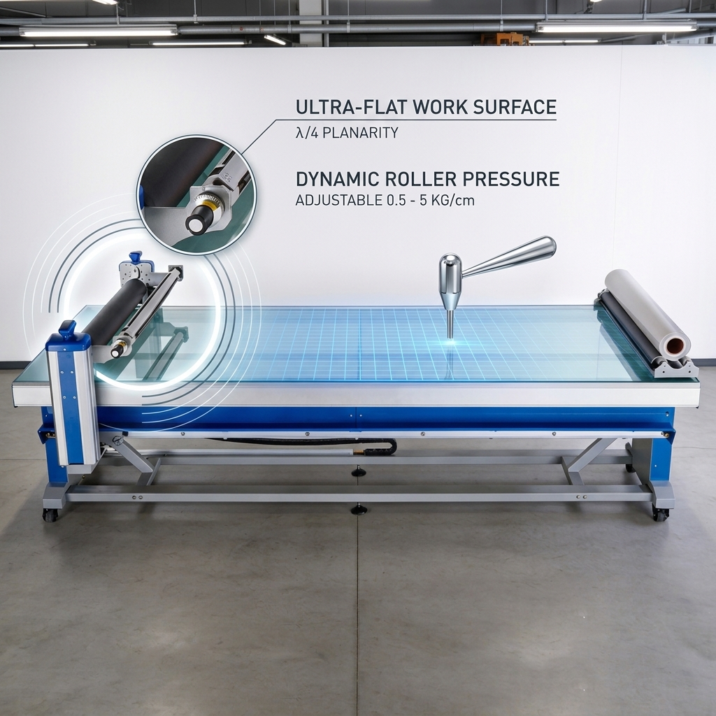 Max. Lamination Size 1600 × 3200 Mm Flatbed Applicator For Large-Format Signage