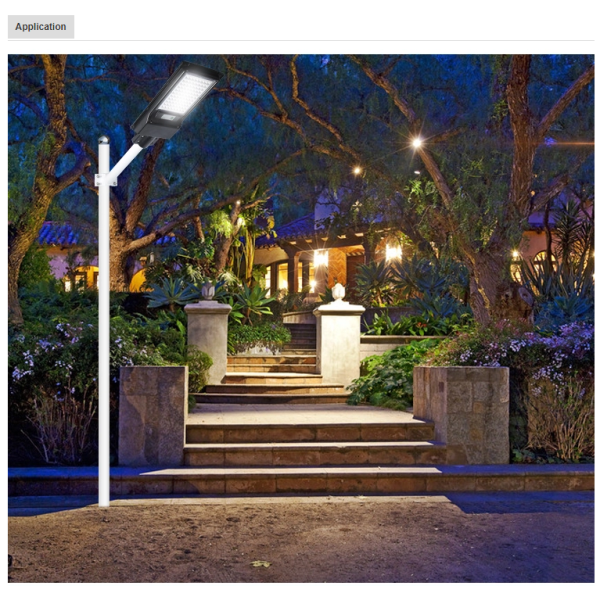 Waterproof ip65 outdoor garden park lighting SMD iron 80w 120w integrated all in one led solar street lights
