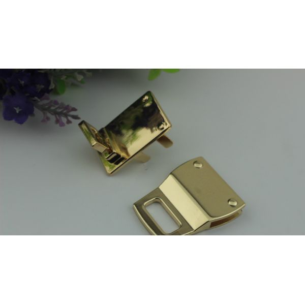 Dedicated design fashion accessories hardware gold metal twist lock for handbag