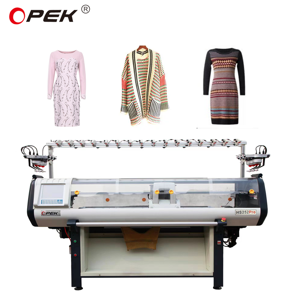 52 Inch Knitting Width Dual System Flat Sweater Knitting Machine with Automatic Function
