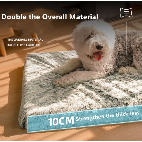 Тюфяк любимца анти- машины кровати собаки выскальзывания нижней пушистой Washable