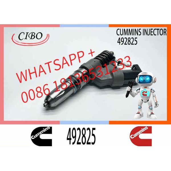 New Construction Machinery Diesel Fuel Injector for ISC Series Engine OEM 492825 Steel Material 1 Year Warranty