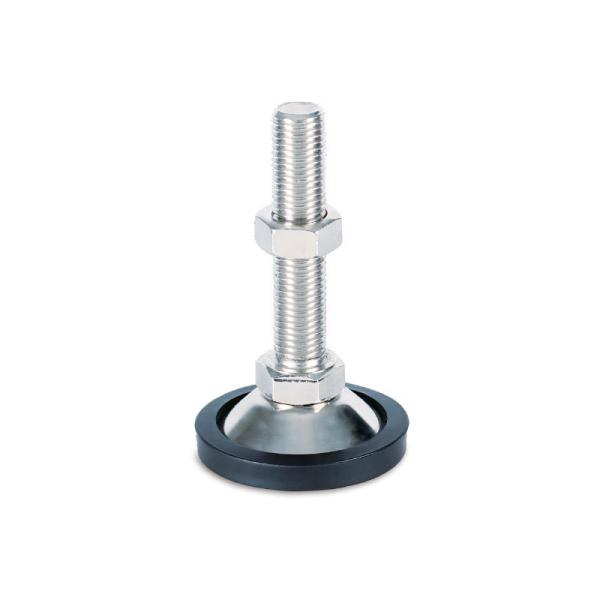 M12x1.75 60mm Stainless Steel Adjustable Feet Threaded Glide Supporting Foot