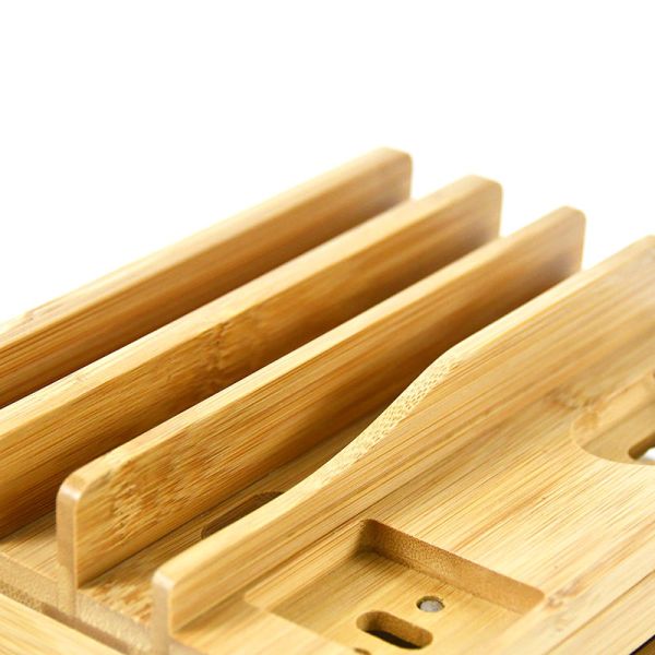 Бамбуковая деревянная стойка зарядной станции подгоняла