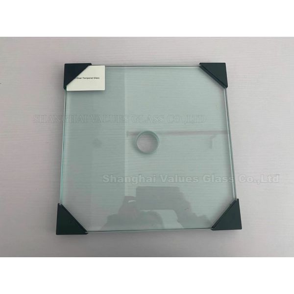 EN12150 19mm закалило стеклянные панели с печатанием Cutcout отверстия