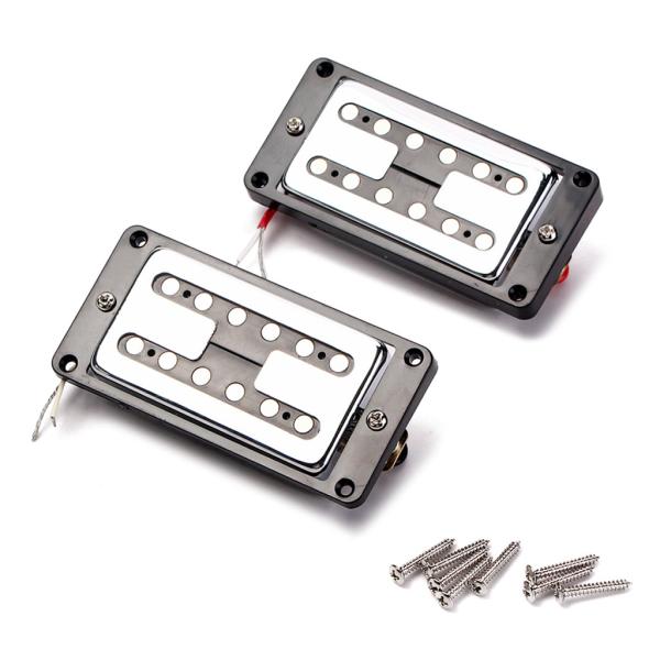 H Style Dual Coil Pickup N9K/B15K Output ABS Metal Humbucker Pickup Set com parafusos